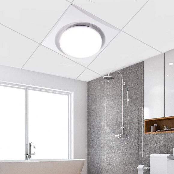 Nalle Ventilation Fans Bathroom Exhaust Fan with Light 9.6 inch Panel 6000K 12W - Picture 7 of 7